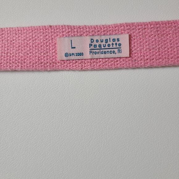 Douglas Paquette Women's Pink Canvas Belt With Silver Hardware Colored Hats L - Picture 7 of 7